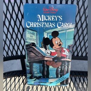 Walt Disney "Mickey's Christmas Carol" VHS - Blue Cover